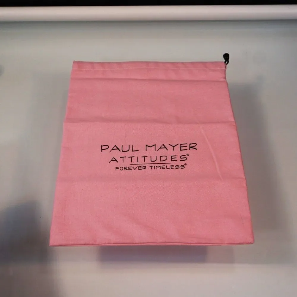PAUL MAYER ATTITUDES Shoe Dust Bag Pink Drawstring 10
